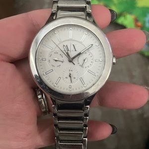 Armani Exchange silver watch